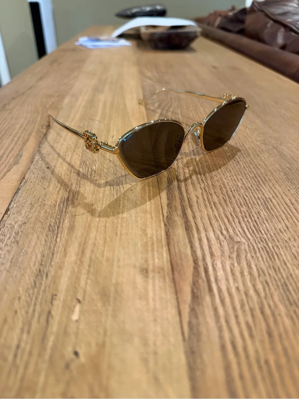 Loewe Anagram Hexagonal Sunglasses